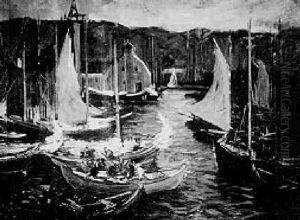 T Wharf, Boston by Arthur Clifton Goodwin