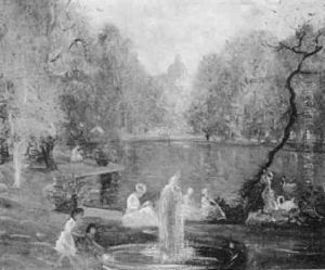 Boston Public Garden by Arthur Clifton Goodwin