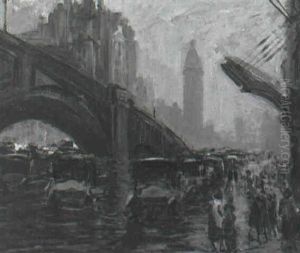 Park Avenue And 42nd Street by Arthur Clifton Goodwin