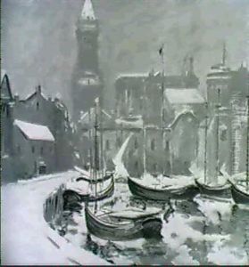 Harbor Scene Harbor Scene