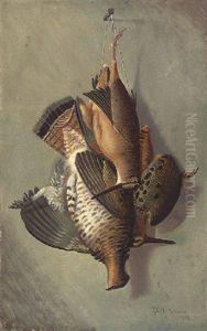 A Brace Of Woodcock And Grouse