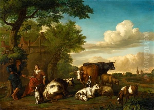 Landscape With Shepherds - view 1