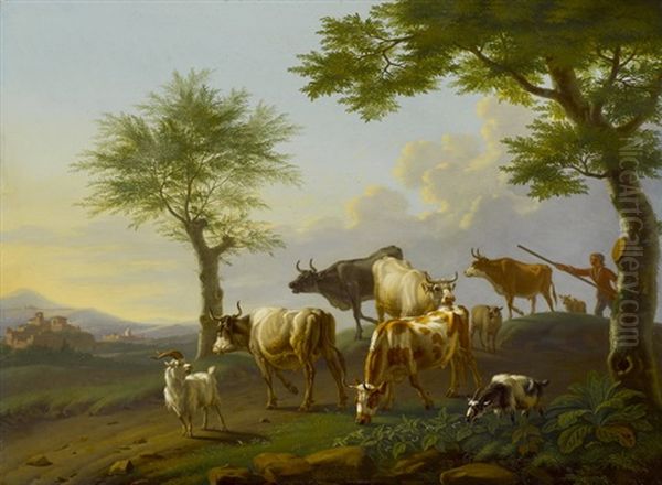 Kuhherde Vor Weiter Landschaft - view 1
