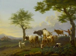 Kuhherde Vor Weiter Landschaft Kuhherde Vor Weiter Landschaft