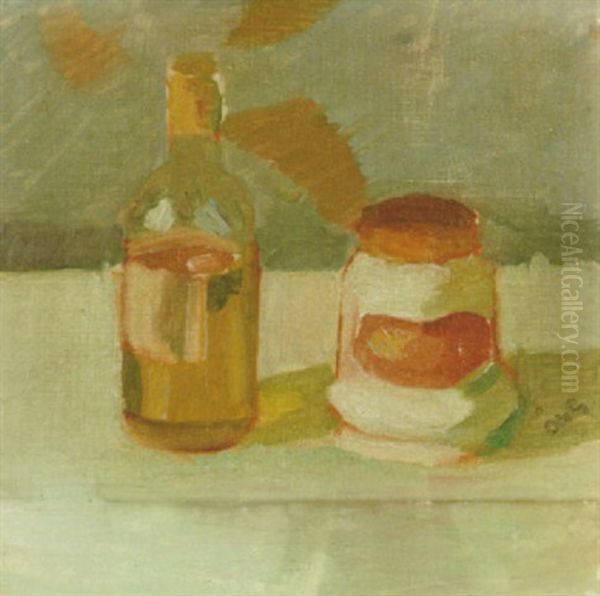 Nature Morte Med Flaska Och Krus - view 1