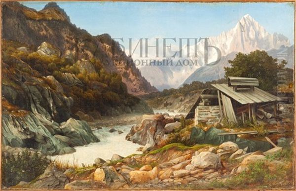 View Of Mont Blanc From Chamonix - view 1