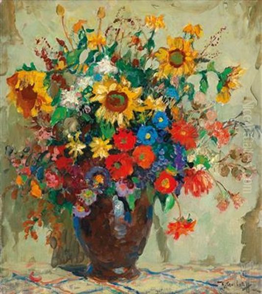 Still Life With Sunflowers - view 1