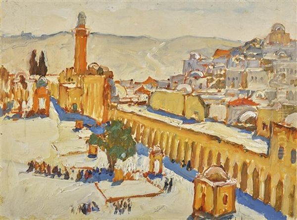 Courtyard Of The Mosque Of Omar In Jerusalem - view 1