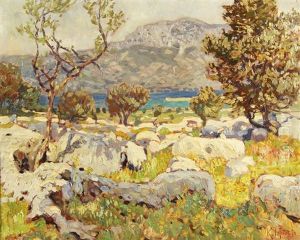 Summer Landscape by Konstantin Ivanovich Gorbatov