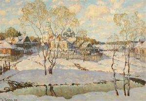 View Of A Church, Winter thumbnail