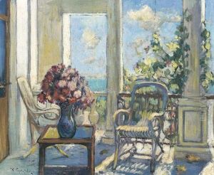 Dans La Veranda A Capri by Konstantin Ivanovich Gorbatov