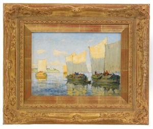 Sailing Boats On The Volga
