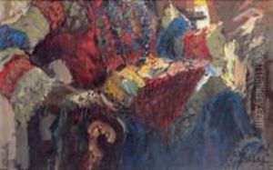 Robe Folklorique Russe by Konstantin Ivanovich Gorbatov