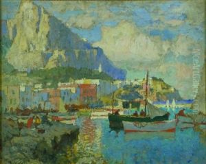 The Harbor At Capri, Italy