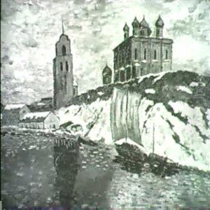 Eis Und Schnee In Pskow by Konstantin Ivanovich Gorbatov