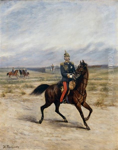 Portrait Of Tsar Alexander Ii On Horseback - view 1