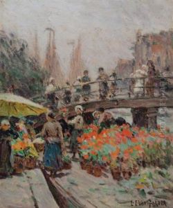 The Flower Stand by Luther Emerson Van Gorder