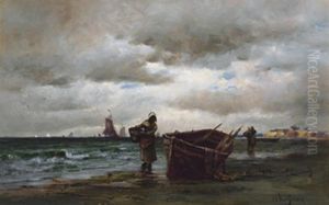 Coastal Scene by Luther Emerson Van Gorder