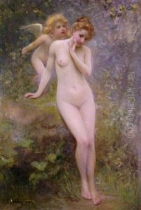 Nude With Putto by Michele Gordigiani