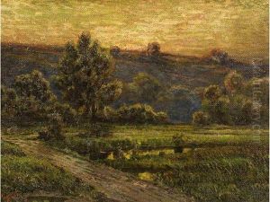 Country Scene At Twilight by John Sloane Gordon