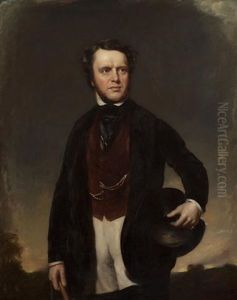 Three Quarter Length Portrait Of Alexander Graham In Riding Dress