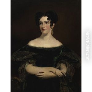 Portrait Of Miss Elizabeth Mack (mrs. Thomas Henderson) by John Watson Gordon