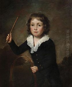 Portrait Of A Young Boy With A Hoop