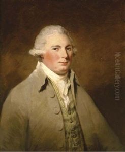 Portrait Of David Erskine Esq. Of Linlathen In A Grey Coat And Striped Vest