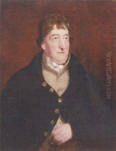 Portrait Of William Turnbull In A Blue Coat With Striped Waistcoat And White Stock