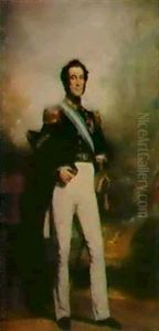 Portriat Of Rear-admiral Lord John Hay (1793-1851) by John Watson Gordon