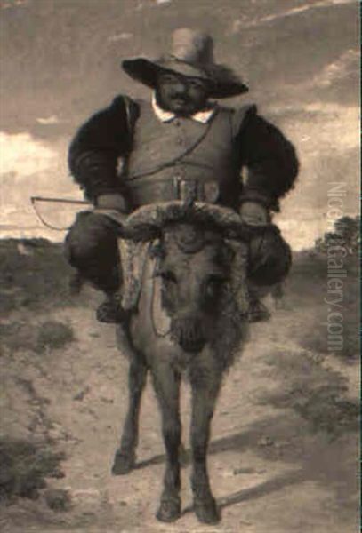 A Portrait Of Sancho Panza On His Donkey - view 1