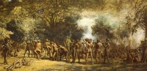 Cannibal Feast On The Island Of Tanna, New Hebrides Cannibal Feast On The Island Of Tanna, New Hebrides
