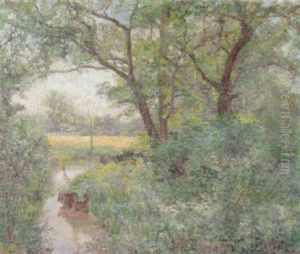 The Milldam, Brandsby, Yorkshire by Spencer Frederick Gore