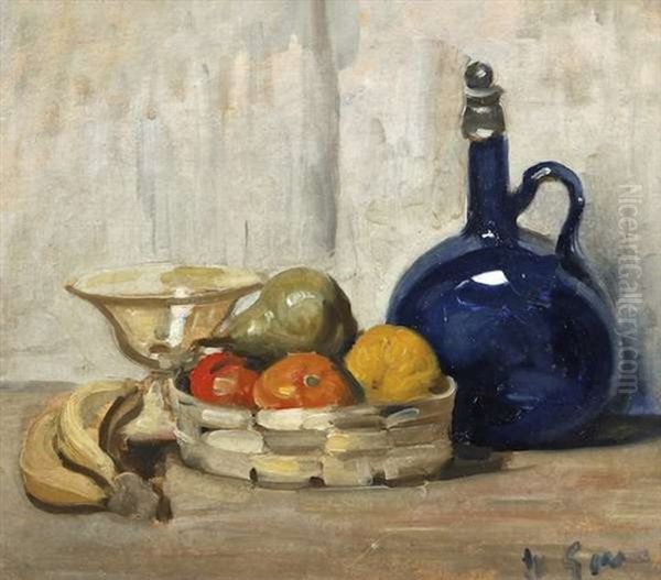 The Blue Bottle - Still Life by William Crampton Gore