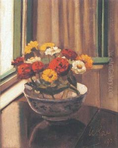 Zinnias by William Crampton Gore