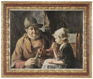 Young Girl Tasting Liqueur
