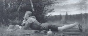 Ver-de-terre Amoureux D'une Etoile by Paul Eugene Gorge