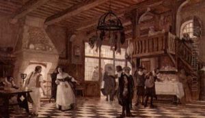 The Poet's Rotisserie From Cyrano De Bergerac, Act Ii (study)