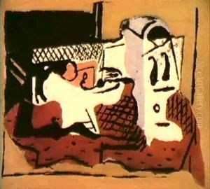 Still Life With Tablecoth, Bowl And Goblet by Arshile Gorky