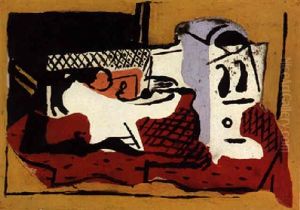 Still-life With Tablecloth, Bowl And Goblet by Arshile Gorky
