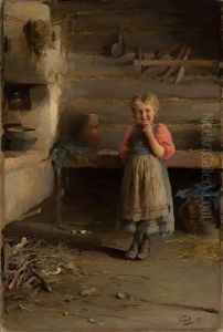 Peasant Girl By The Stove