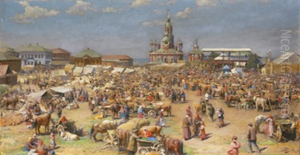 The Market In Mozhajsk - view 1