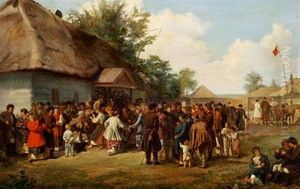A Celebration In An Ukranian Village