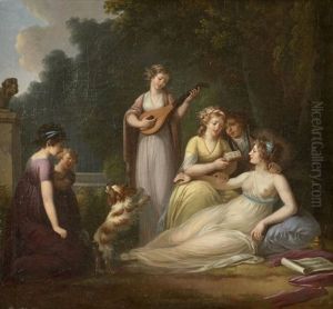 Concert Dans Un Parc by Henri Nicolas Van Gorp