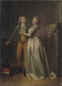 Couple Dans Un Interieur by Henri Nicolas Van Gorp