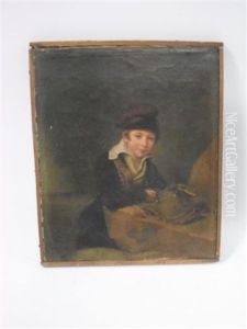 Jeune Garcon Tenant Sa Gibeciere by Henri Nicolas Van Gorp