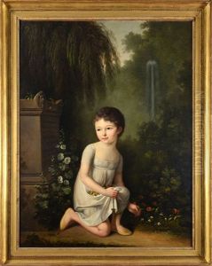 Portait De Nicolas De Villeneuve, Enfant by Henri Nicolas Van Gorp