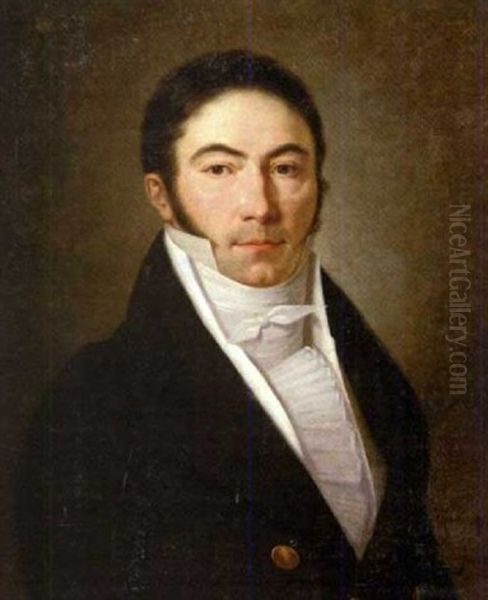 Portrait D'homme A La Chemise Au Ruche - view 1