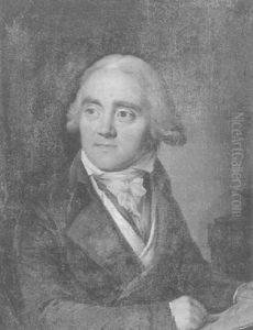 Homme Assis A Sa Table De Travail, Vu A Mi-corps Presque De Face by Henri Nicolas Van Gorp