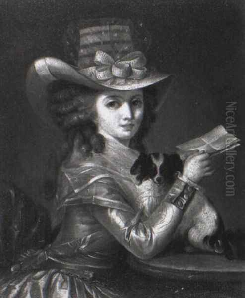 Jeune Femme Et Son Chien - view 1